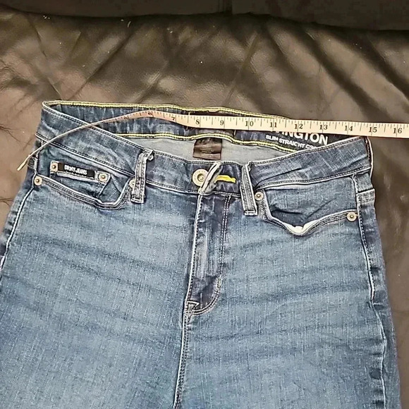 DKNY Rivington  Slim Straight Crop Jeans Denim Original Sz 28 High Rise - Picture 3 of 7